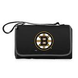 Black Boston Bruins Outdoor Picnic Blanket Tote