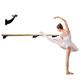 Ballet Barre Single Bar 15 FT Long 2.0 Diameter Black Kids and Adults Open Bracket Wall Mounted Fixed Height Wooden Ballet Barre Home/Studio Ballet Bar Dance Bar Stretch Bar Dancing/Stretching