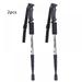 Magazine 2Pcs Aluminum Alloy Walking Pole Trekking Adjustable Anti Shock Ultra Light Alpinism Poles Telescopic Ultralight Hiking Travel Non-slip Stick