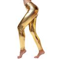 Women Leather Leggings Wet Look Metallic Waist Legging Pants Trousersyoga pants for women with pockets boho yoga pants for women woman yoga pants compression yoga