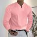 Men Sport Compression Shirt Long Sleeve Fitness Large Size Sports T-Shirt Men s Stretchy Comfortable Long-Sleeved Fall V-Neck