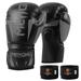 Carevas Boxing Gloves with Wrist Support Straps Kick Boxing Muay Thai Punching Training Bag Gloves Adjustable Handwraps Outdoor Sports Mittens Boxing Practice Equipment for Punch Bag Sack Boxing Pad