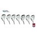 AGX Men s Tour XS Senior Flex Tall (+1 ) Length; Complete Hybrid Game Improvement Stainless Steel Irons Set 3 4 5 6 7 8 & 9 Graphite Edition: Right Hand