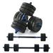 STEELWAY 58 LBS Adjustable Dumbbell Set Free Weight Set with Connector 2 in 1 Dumbbell Set Barbell Fitness Exercises for Home Gym Suitable Men/Women