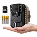 CAMPARK Trail Camera 24MP 1080P Game Camera with 32GB SD Card and 4AA Batteries Hunting Deer Camera with Infrared Night Vision Waterproof Motion Activated Trail Cam for Wildlife Monitoring