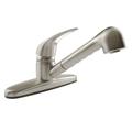 Dura Faucet Non-Metallic Pull-Out RV Kitchen Faucet - Brushed Satin Nickel