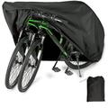 Kokovifyves Outdoor Supplies Bike Cover for 2 Or 3 Bikes Waterproof Bicycle Cover Outdoor Bike Storage Covers Heavy Duty Rain Sun Uv Wind Proof for Mountain Road Electric Bike Etc