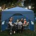 Ktaxon 10 x10 Pop Up Gazebo Canopy Wedding Party Tent Blue-4