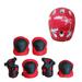 Spring Deals! YAWOTS 7Pcs/Set Children Kids Safety Helmet Knee Elbow Pad Cycling Skate Bike Protect