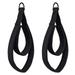 Opolski 1 Pair Solid D-ring Strong Sewn Yoga Straps Handles Sturdy Webbing Pilates Double Loop Straps Fitness Equipment