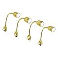 Marine City Brass Flexible Gooseneck LED Cabin Reading Light for Boat Yacht 4 Pcs