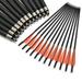 SHCKE Carbon Crossbow Bolts 20 Hunting Archery Arrows with Removable Arrow Heads and 4 Vanes for Outdoor Hunting Archery Target Shooting Practice