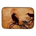 Carolines Treasures SB3009DDM Beware of the Black Crows Halloween Dish Drying Mat 14 x 21 multicolor