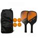 Pickleball Paddles Pickleball Set of 2 USAPA Graphite Pickleball Racket Lightweight Pickle Balls Equipment with 4 Balls and Portable Carry Bag