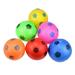 6 Pcs Toy Balls Mini Inflatable Football Toys Multicolor Plastic Balls Children Outdoor Sports Toy (Random Color)