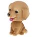 Adorable Resin Bobblehead Golden Retriever Dog Figurine Car Dashboard Decoration Nodding Shaking Head for Home Desk