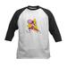 CafePress - Power Rangers Pink Ranger De Kids Baseball T Shirt - Kids Cotton Baseball Jersey 3/4 Sleeve Shirt