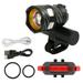 Sunisery USB Rechargeable LED Bicycle Light Set Waterproof Portable Headlight Taillight for Night Cycling Illumination Lamp