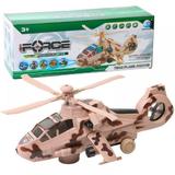 Military Transport Helicopter Toy for Kids Boys with universal wheels Realistic Light & Sound Projection