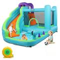 Ktaxon Inflatable Bounce House Water Slide Bouncer Castle with Air Blower for 3 to 8 Years Old Kids