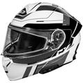 Castle CX935 Raid Modular Dual Pane Shield Snow Helmet Gloss White/Black XXL