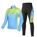 Men s Winter Cycling Clothing Set Long Sleeve Windproof Thermal Fleece Cycling Jersey Coat Jacket with 4D Padded Pants Trousers