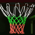 Basketball Net Nylon Outdoor Basketball Net All-Weather Heavy Duty Thick Portable Sports Basketball Hoop Net Replacement Standard Basketball Net Glow in The Dark Thick Premium Glowing Net