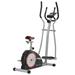 Soozier Indoor Elliptical Trainer Cycling Exercise Bike w/ Adjustable Resistance