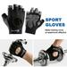 Cheers.US 1 Pair Women Men Workout Gloves Half Finger Palm Protection Nylon Breathable Exercise Weight Lifting Gloves Gym Gloves for Fitness Exercise Training Cycling
