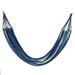 Shop LC Indoor Outdoor Colorful Striped Canvas Camping Hammock Blue Hold Up to 100 Kg