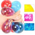 Happy Date Power Your Fun Mini Glitter Stress Balls for Adults and Kids - Squishy Stress Ball Fidget Toys Sensory Stress and Anxiety Relief Squeeze Toys