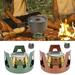 Kyoffiie Portable Spirit Burner Camping Stove Backpacking Brass Ultra-Light Spirit Stove for Hiking Camping BBQ Picnic Outdoor to Boil Water Make Coffee Cooking