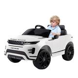 Cfowner Kids Ride On Car 12V Land Rover Battery Electric Cars with 2.4G Remote Parental Remote Control LED Lights Safety Belt MP3 Player Plastic Seat Suitable for Boys and Girls