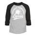 Shop4Ever Men s Fantasy Football Legend Raglan Baseball Shirt Small Heather Grey/Black