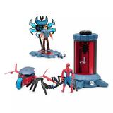 Disney Store Marvel ToyBox Spider-Man Action Figure and Crime Lab Play Set Super Hero Avenger Peter Parker