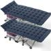 NAIZEA Camping Cot Portable Folding Cots for Adults Heavy Duty Outdoor Sleeping Cot Bed with Carry Bag &mattress