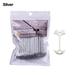 10pcs High Quality Deck Stakes Outdoor Awning Plank Floor Spring Fishbone Anchor Tent Pegs Camping Tent Hooks Fixed Nails SILVER