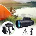 QISIWOLE 40x60 High Power Monocular Telescope Monocular Scope with Smartphone Holder Tripod Clear Night Vision Monoculars for Adults Bird Watching Hunting Camping Deals