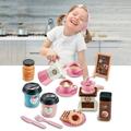 22Pcs Kids Play Kitchen Toys Play Food Toys - Children s Play House Toys Simulation Coffee Snack Afternoon Tea Set (3+)