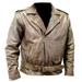 New Menâ€™s Buffalo Motorcycle Leather Jacket Retro Style Brown Jacket Lined