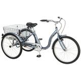 Schwinn Meridian Adult Tricycle 24 wheels rear storage basket Slate