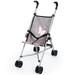 Bayer Design Grey Doll Umbrella Stroller - Dolls up to 18 W/ Seat Belt & Double Wheels Pretend Play Kids 3+