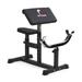 Titan Fitness Adjustable Arm Preacher Curl Weight Station Seated Strength Training Fitness Bench Rated 250 LB Isolated Barbell Dumbbell Bicep Tricep Muscle Home Gym Fitness Equipment