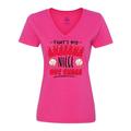 Inktastic That s My Awesome Niece Out There with Baseballs Women s V-Neck T-Shirt