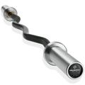 Philosophy Gym 47 EZ Curl Olympic Barbell - 8.5KG 25mm Grip 400LB Capacity 4 Needle Bearing 2 Weightlifting Bar