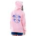 Guy Harvey Ladies Marlin Duo Fleece Hoodie - Pink 3X-Large