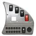 Rinker Silver / Gold 10 1/2 x 11 1/4 Inch Plastic Boat Switch / Breaker Panel