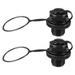 2Pcs Kayak Inflatable Boat One Way Air Valve Inflation Boat Spiral Air Plugs for Inflatable Raft Boat Kayak Black