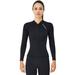 Women Wetsuit- Jacket 2mm Professional Split Coat Top Thickened Warmth Deep Diving Snorkeling Surfing Suit Swimsuit Jacket XL