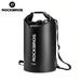 ROCKBROS 20 Waterproof Dry Bag Backpack Beach Bag with Carrying Straps Fishing Swimming Camping Black